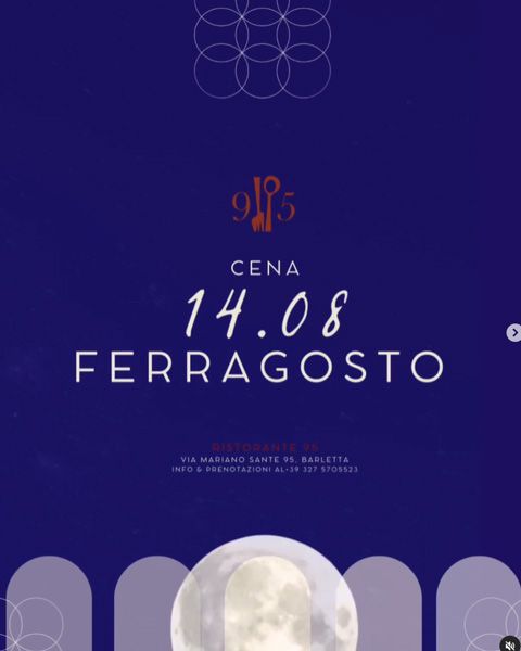 Cena 14.08 Ferragosto